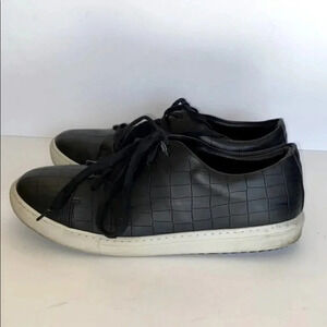 Zara‎ Man 43(9.5-10) black croc print sneakers